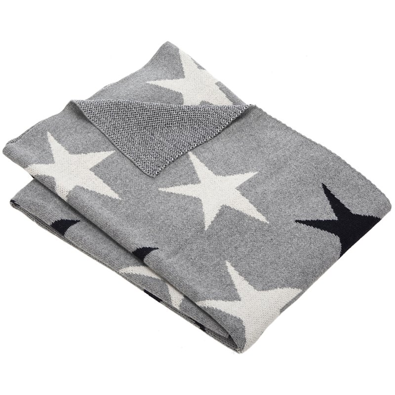 Safavieh Star Throw Blanket in Gray
