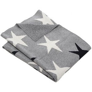 Safavieh Star Throw Blanket in Gray