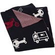 Safavieh Wesley Throw Blanket in Navy and Red