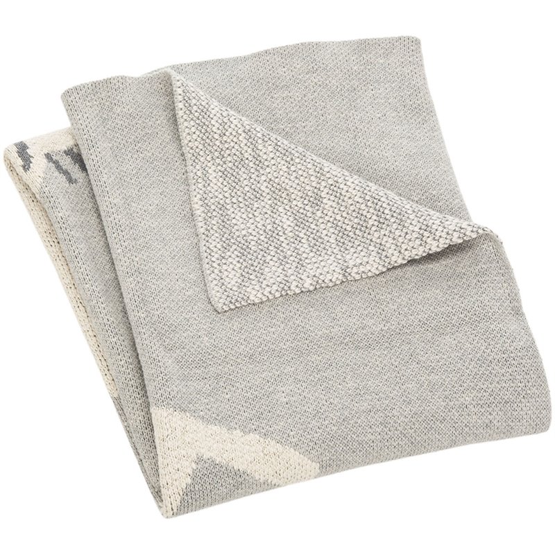 Safavieh Tater Trot Throw Blanket in Gray
