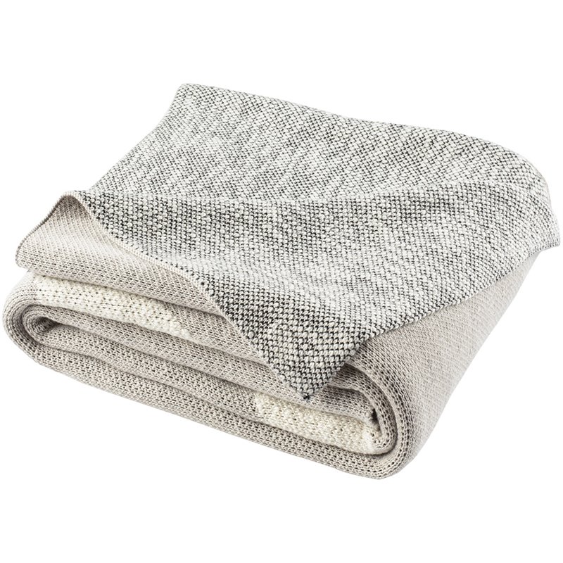Safavieh Tater Trot Throw Blanket in Gray and Black