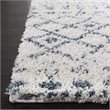 Safavieh Berber 8' x 10' Shag Rug in Cream and Blue