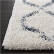 Safavieh Berber 9' x 12' Shag Rug in Cream and Blue
