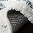 Safavieh Berber 9' x 12' Shag Rug in Cream and Blue