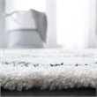 Safavieh Berber 9' x 12' Shag Rug in Cream and Blue