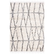 Safavieh Berber 9' x 12' Shag Rug in Cream and Gray