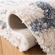 Safavieh Berber 9' x 12' Shag Rug in Cream and Gray