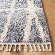 Safavieh Berber 8' x 10' Shag Rug in Gray and Cream