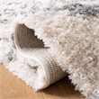 Safavieh Berber 8' x 10' Shag Rug in Cream and Gray