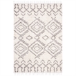 Safavieh Berber 9' x 12' Shag Rug in Cream and Gray