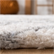 Safavieh Berber 9' x 12' Shag Rug in Cream and Gray