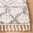 Safavieh Berber 8' x 10' Shag Rug in Cream and Gray