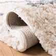 Safavieh Berber 8' x 10' Shag Rug in Cream and Gray