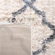 Safavieh Berber 9' x 12' Shag Rug in Cream and Gray