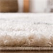 Safavieh Berber 9' x 12' Shag Rug in Cream and Gray