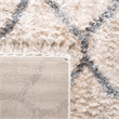 Safavieh Berber 9' x 12' Shag Rug in Cream and Gray