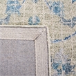 Safavieh Blossom 6' Round Hand Tufted Wool Rug in Silver and Blue