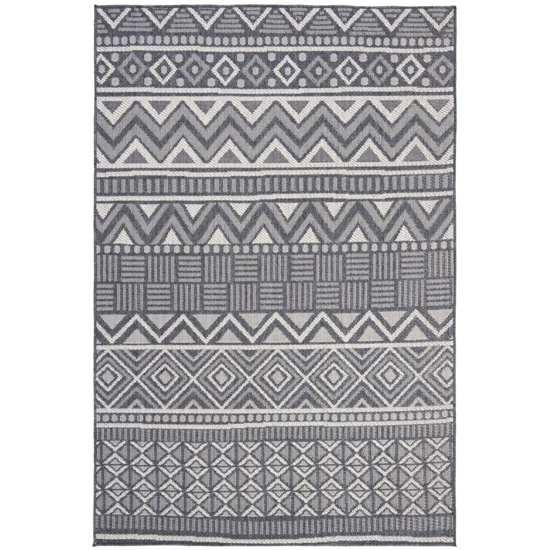 Safavieh Bermuda 4' x 6' Rug in Navy and Creme