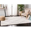 Safavieh Fontana 4' x 6' Shag Rug in Cream and Gray