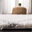 Safavieh Fontana 9' x 12' Shag Rug in Cream and Gray