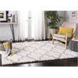 Safavieh Fontana 4' x 6' Shag Rug in Cream and Gray