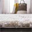 Safavieh Fontana 9' x 12' Shag Rug in Cream and Gray