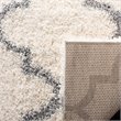 Safavieh Fontana 9' x 12' Shag Rug in Cream and Gray