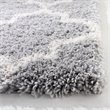 Safavieh Fontana 4' x 6' Shag Rug in Gray and Cream