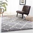 Safavieh Fontana 9' x 12' Shag Rug in Gray and Cream