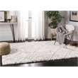 Safavieh Fontana 4' x 6' Shag Rug in Cream and Gray