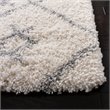 Safavieh Fontana 9' x 12' Shag Rug in Cream and Gray