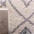 Safavieh Fontana 9' x 12' Shag Rug in Cream and Gray