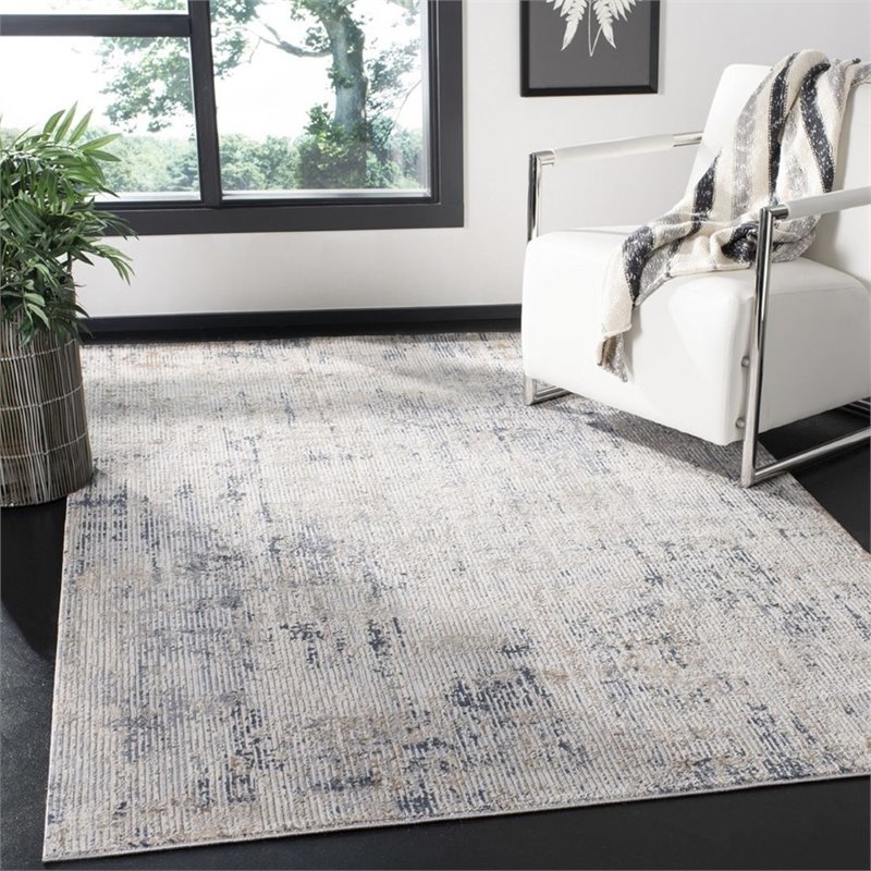 Safavieh Invista 9' x 12' Rug in Cream and Charcoal