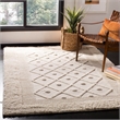 Safavieh Kenya 6' x 9' Hand Knotted Wool Rug in Ivory