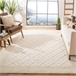 Safavieh Kenya 9' x 12' Hand Knotted Wool Rug in Ivory