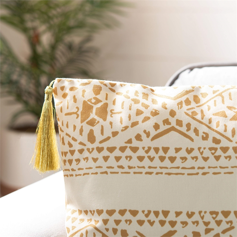 Safavieh Valen Throw Pillow in Brown