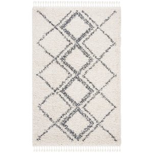 Safavieh Pro Lux 4' x 6' Shag Rug in Cream and Blue