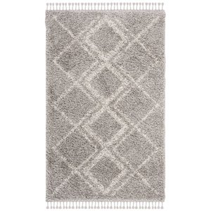 Safavieh Pro Lux 5' x 8' Shag Rug in Gray and Cream
