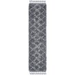 Safavieh Pro Lux 2' x 8' Shag Runner Rug in Cream and Blue