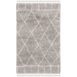 Safavieh Pro Lux 5' x 8' Shag Rug in Gray and Cream
