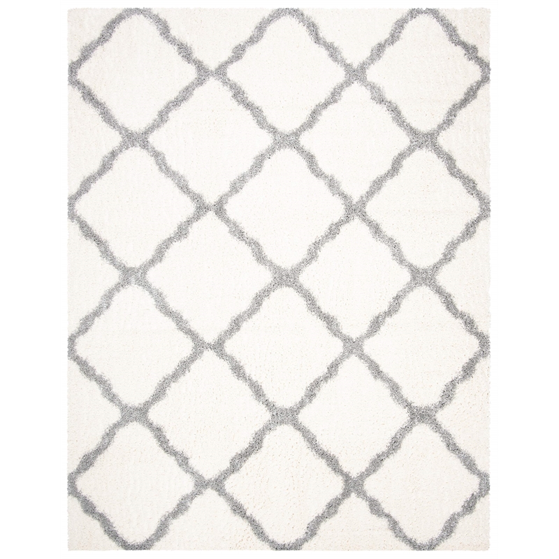 Safavieh Parma 8' x 10' Shag Rug in Cream and Gray