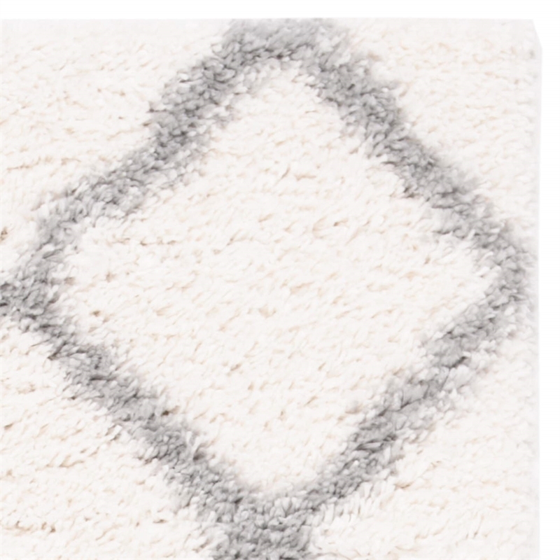 Safavieh Parma 8' x 10' Shag Rug in Cream and Gray