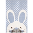 Safavieh 4' x 6' Hand Tufted Wool Rug in Blue and Ivory