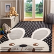 Safavieh 5' x 8' Hand Tufted Wool Rug in Black and Ivory