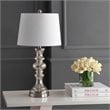 Safavieh Jaiden Glass Table Lamp in Silver and Ivory