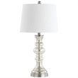 Safavieh Jaiden Glass Table Lamp in Silver and Ivory