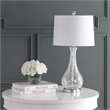 Safavieh Finnley Glass Table Lamp in Chrome
