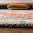 Safavieh Aspen 8' x 10' Hand Tufted Wool Rug in Gray and Red
