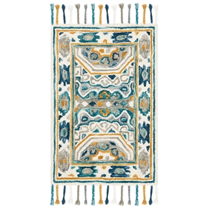 Safavieh Aspen 2' x 3' Hand Tufted Wool Rug in Ivory and Charcoal