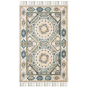 Safavieh Aspen 5' x 8' Hand Tufted Wool Rug in Ivory and Charcoal